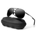 MXNXEU Sonnenbrille Herren Fahrerbrille Polarisiert Schwarz Polarisierte Herren Outdoor Vintage Unisex UV400 Fahren Stile Schwarz